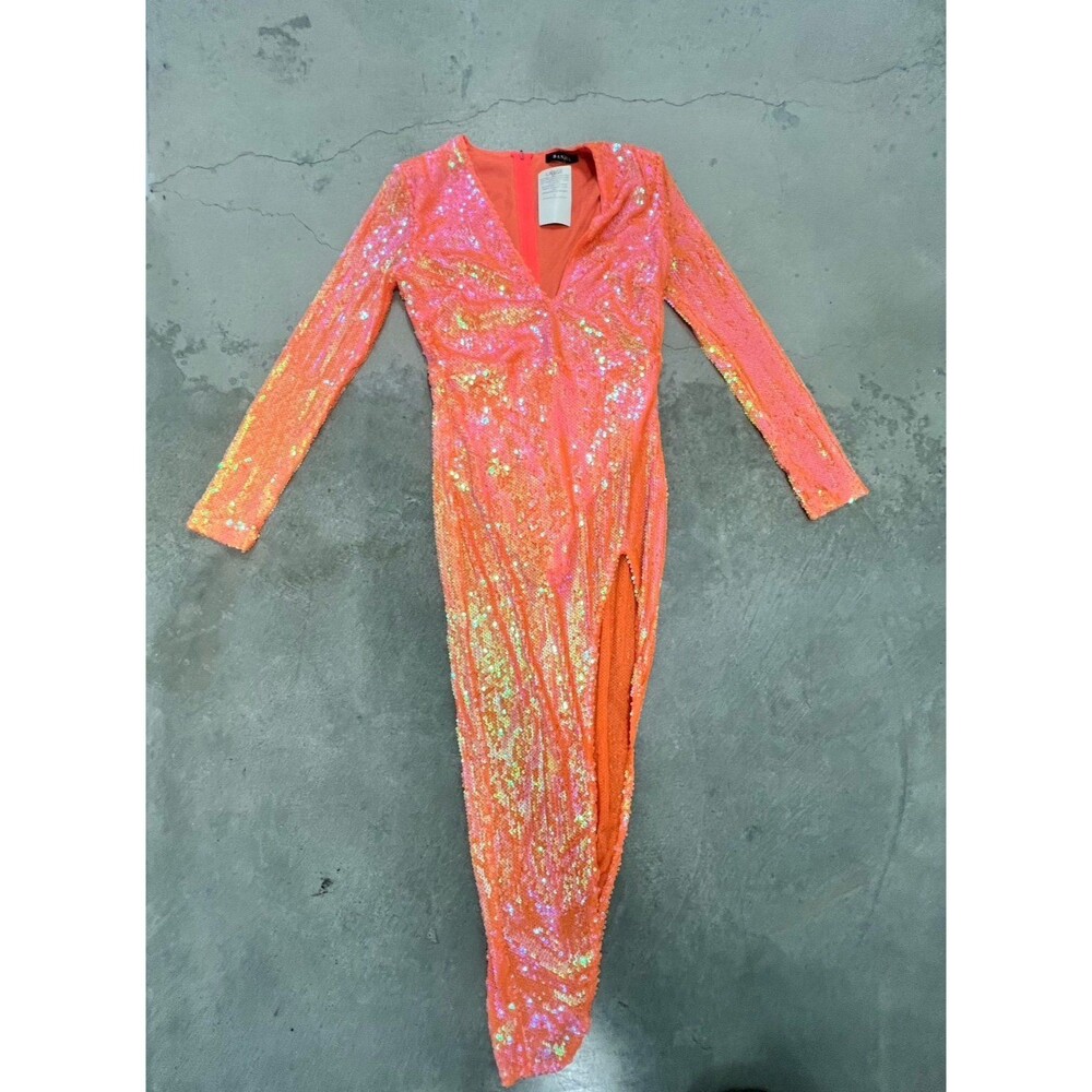 Fashion Nova Orange Sequin Dress